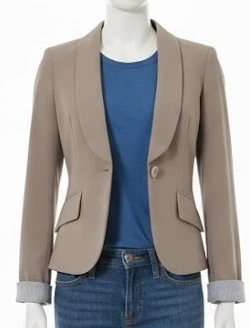 Veste cintrée Hippocampe Taupe – T34 (Excellent état)